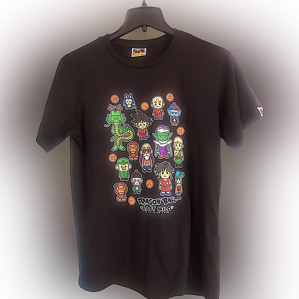 RARE Dragonball Z x Baby Milo x A Bathing Ape 1st Run Shirt!l